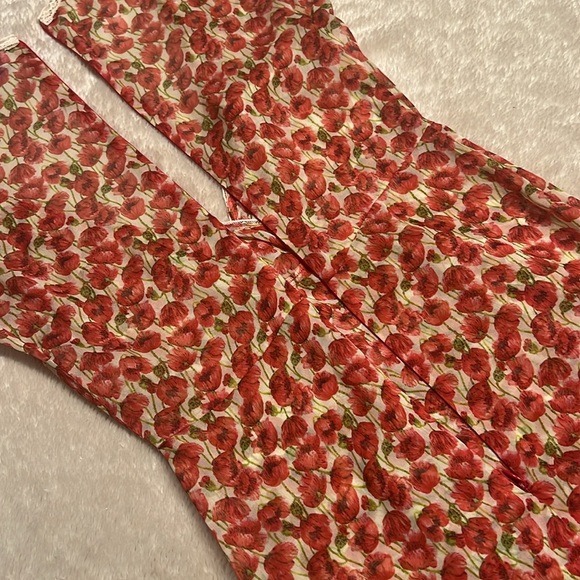 LUISA BECCARIA Micro Poppies Midi Dress - Picture 12 of 17